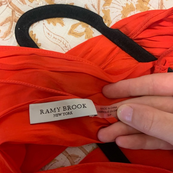 Ramy Brook Shelly Drop Waist Dress, Small, Red - Picture 3 of 6